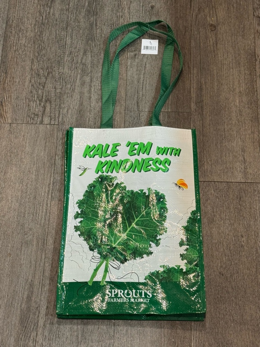 Sprouts Farmers Market 'Kale 'Em With Kindness' Reusable Tote - Green & White